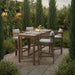 Newport - Acacia Wood Outdoor Patio Bar Table - Simple Home Plus