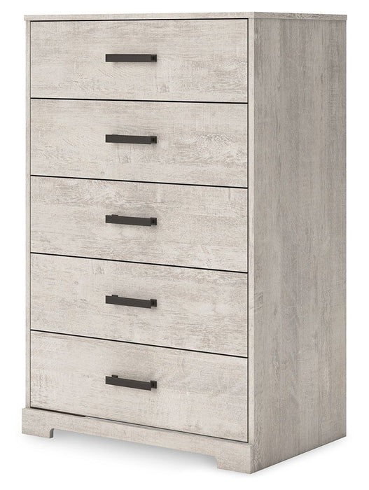 Shawburn - Gray - Five Drawer Chest - Simple Home Plus