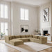 Shaggy - 7 Piece Modular U-Shaped Sectional With Ottoman - Simple Home Plus