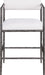 Axis - Linen Textured Cream Fabric Upholstered Counter Stool (Set of 2) - Simple Home Plus