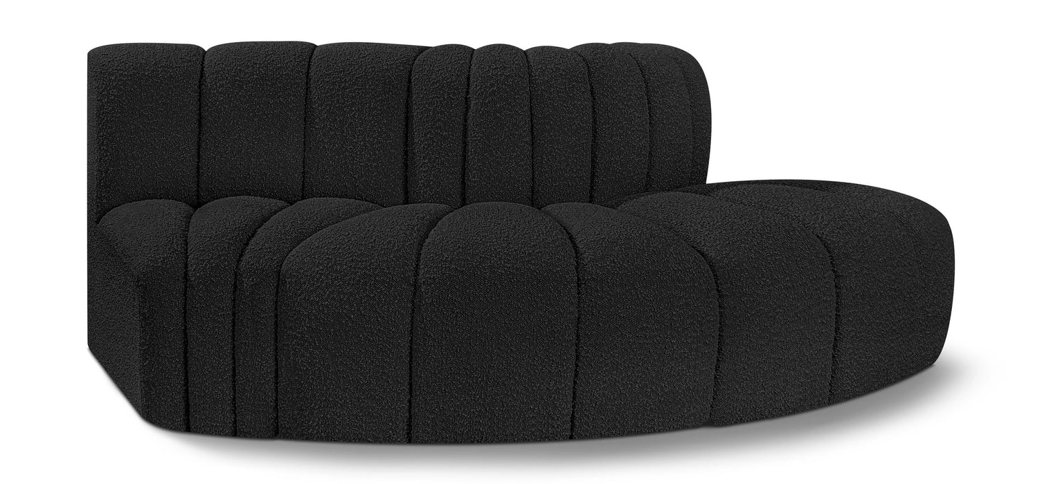 Arc - Boucle Fabric 3 Piece Modular Sofa - Simple Home Plus