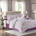 Lafael - California King Complete Comforter And Sheet Set - Purple - Simple Home Plus
