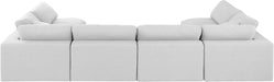 Comfy - 6 Piece Linen Modular Armless Sectional - Simple Home Plus