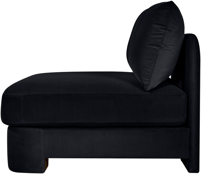 Hammond - Velvet Performance Fabric Upholstered Armless Chair - Simple Home Plus