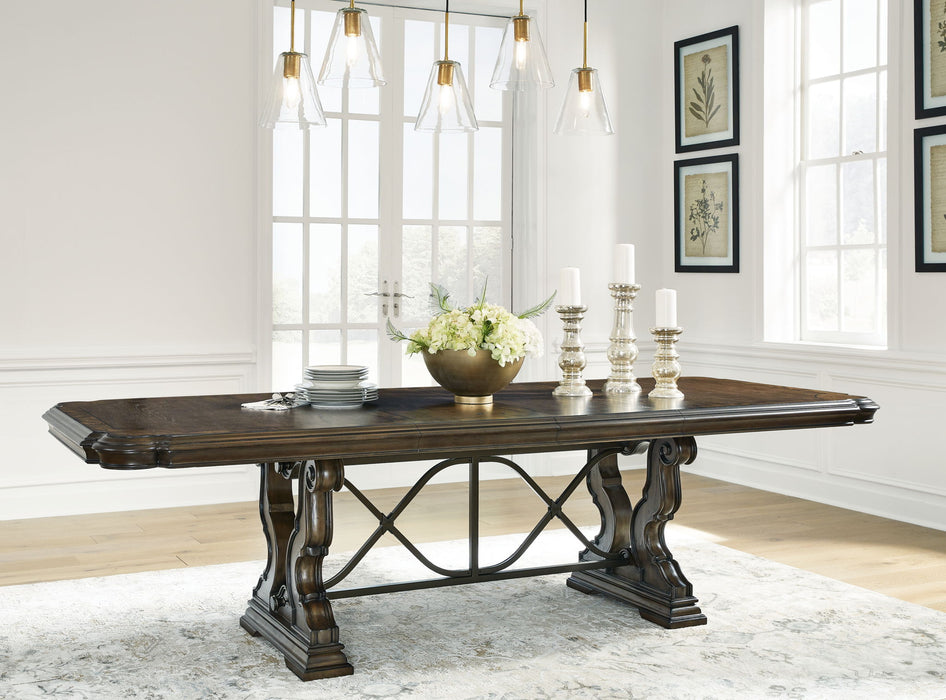 Maylee - Dark Brown - Dining Extension Table - Simple Home Plus