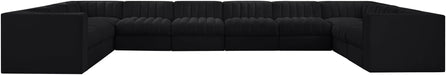 Rummi - Velvet Performance Fabric Upholstered 10 Piece Modular Sectional - Simple Home Plus