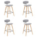Fox - Swivel Counter Height Stool - Light Brown - Simple Home Plus
