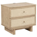 Kailani - 2-Drawer Nightstand Bedside Table - Beige Oak - Simple Home Plus