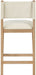 Avon - Linen Textured Performance Fabric Upholstered Counter Stool - Simple Home Plus