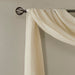 Harper - 144" Solid Crushed Scarf Sheer - Cream - Simple Home Plus