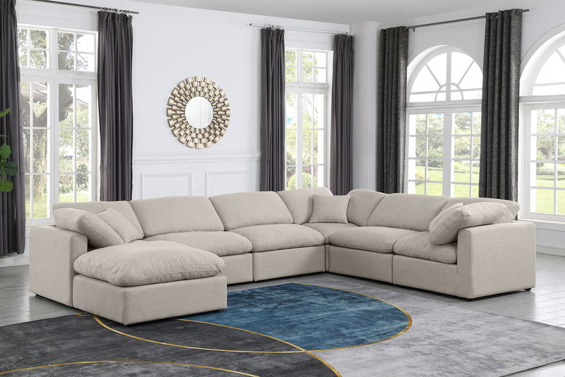 Indulge - Linen 7 Piece Modular Sectional
