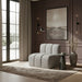 Arc - Boucle Fabric Straight Chair - Simple Home Plus