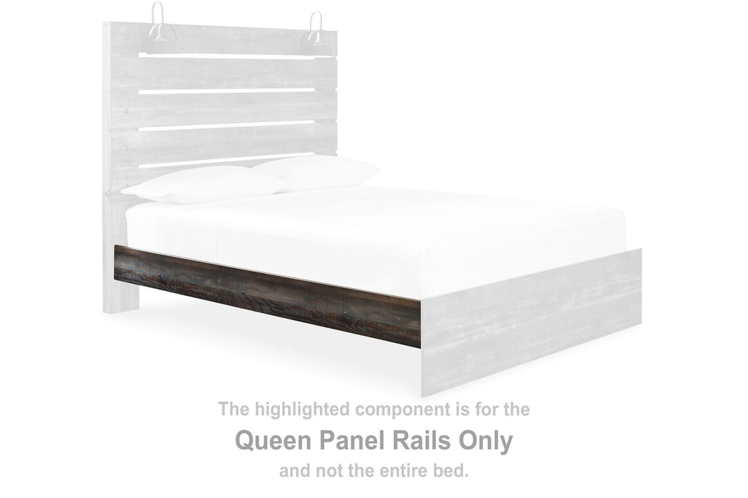 Drystan - Queen Panel Rails - Brown / Beige | Simple Home Plus