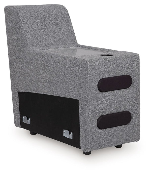 ModMax II - Console With Audio System - Salt And Pepper - Simple Home Plus