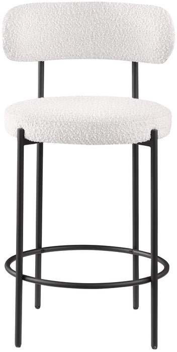 Beacon - Boucle Fabric Stool (Set of 2) - Simple Home Plus