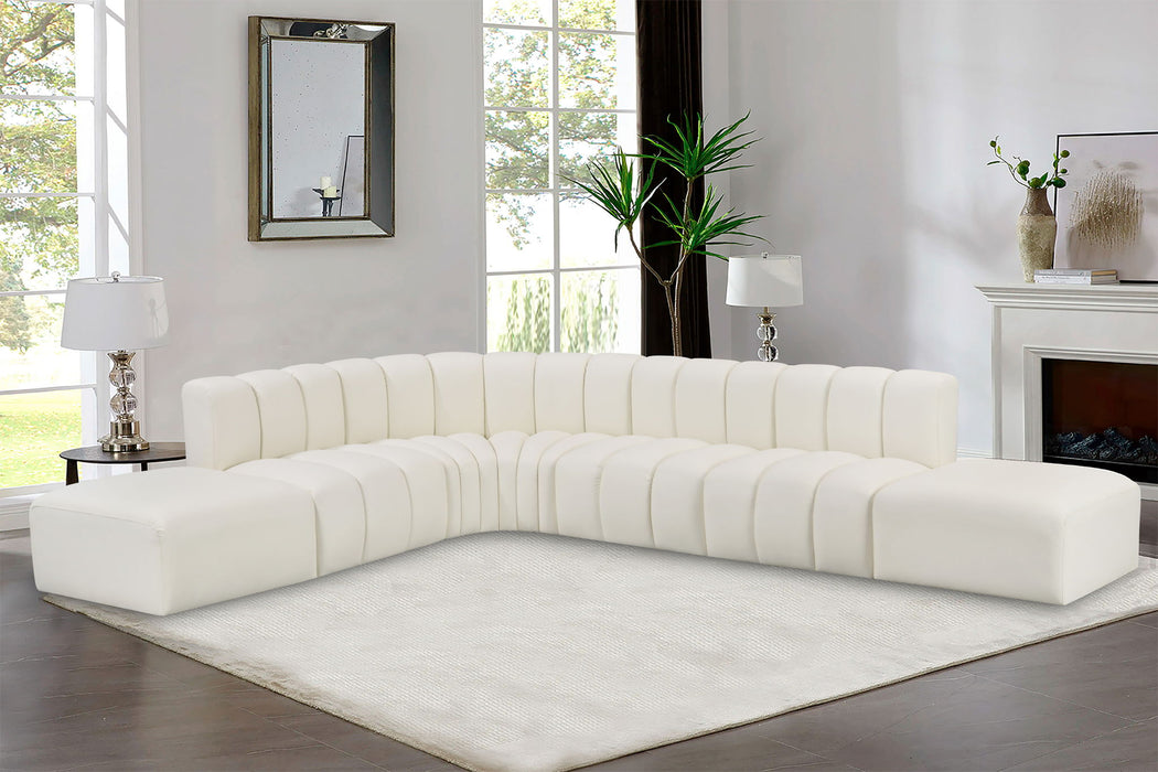 Arc - Faux Leather 7 Piece Corner Modular Sofa - Simple Home Plus