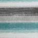Saben - Stripe Print Shower Curtain - Aqua / Gray - Simple Home Plus