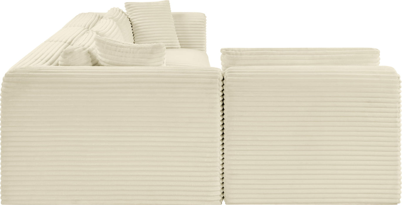 Shaggy - 4 Piece Modular Sectional - Simple Home Plus
