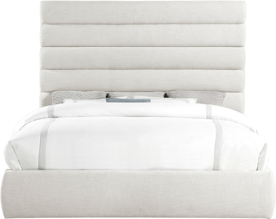 Adam - Linen Fabric Bed With 70.5" Headboard - Simple Home Plus