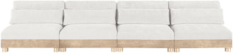 Turin - Chenille Fabric Upholstered Modular Sectional - White - Simple Home Plus