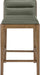 Ellis - Vegan Leather Upholstered Counter Stool (Set of 2) - Brown Base - Simple Home Plus