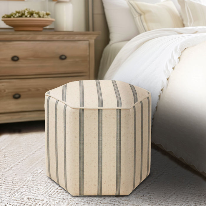 Ellen - Accent Ottoman - Natural - Simple Home Plus