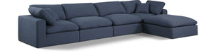 Comfy - 5 Piece Linen Modular Sectional With Chaise - Simple Home Plus
