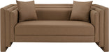 Everett - Vegan Leather Upholstered Loveseat - Simple Home Plus