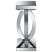 Amalia - Square Mirrored Acrylic Crystal Side End Table - Silver - Simple Home Plus