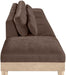 Turin - Chenille Fabric Upholstered Modular Sectional - Brown - Simple Home Plus