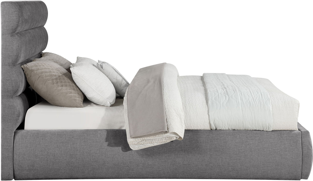 Adam - Chenille Fabric Bed With 52" Headboard - Simple Home Plus