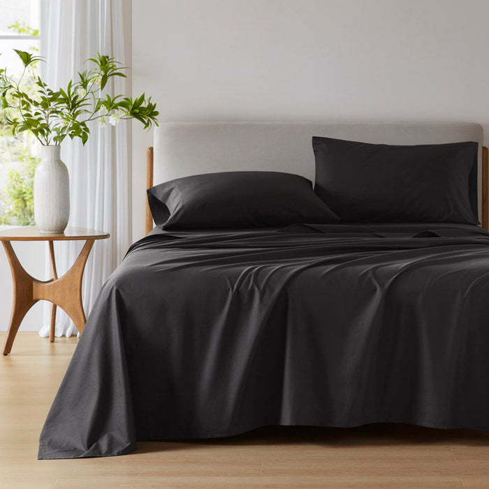Cotton 144TC - King Solid Sheet Set - Black - Simple Home Plus
