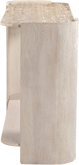 Calabria - Marble And Oak Wood Table - Simple Home Plus