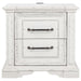 Mckinney - 2-Drawer Nightstand With Dual USB - Vintage White - Simple Home Plus