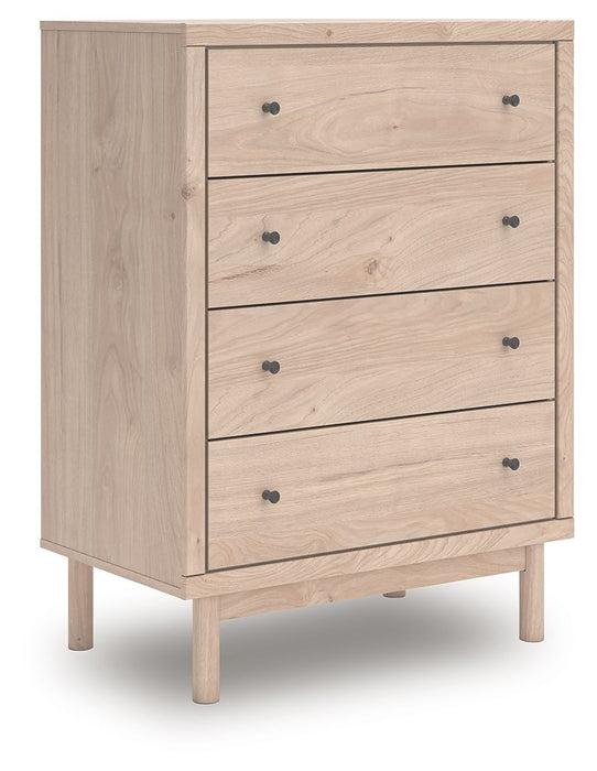 Arloster - Tan - Four Drawer Chest - Simple Home Plus