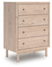 Arloster - Tan - Four Drawer Chest - Simple Home Plus