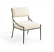 Bastille - Upholstered Dining Side Chair (Set of 2) - Silver Frame - Simple Home Plus