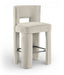 Zuno - Velvet Performance Fabric Upholstered Bar Stool (Set of 2) - Simple Home Plus