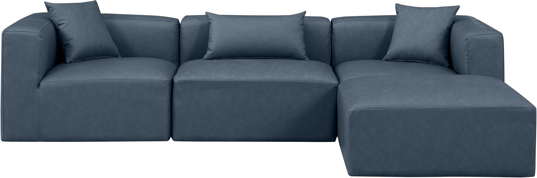 Cube - 4 Piece Modular Sectional With Chaise - Simple Home Plus