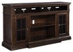Roddinton - Dark Brown - XL TV Stand w/Fireplace Option - Simple Home Plus