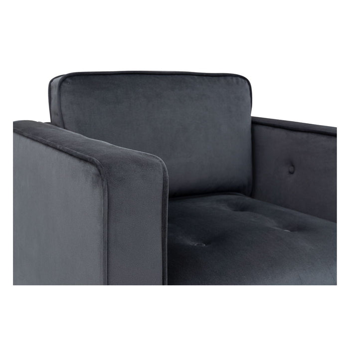 Madrid - 360° Upholstered Swivel Chair - Gray