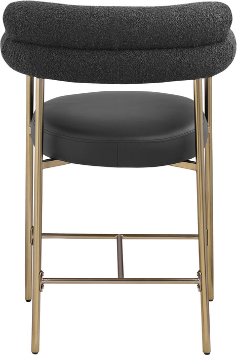 Blake - Counter Stool With Bronze Legs (Set of 2) - Simple Home Plus