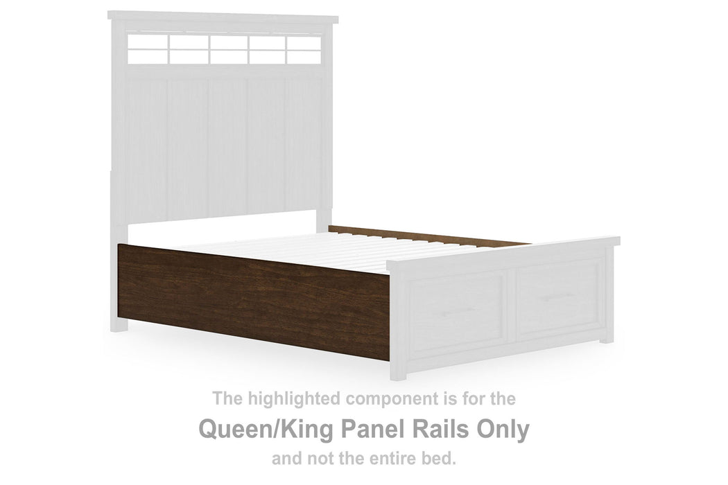 Taffenbrook - Queen/King Panel Rails - Medium Brown - Simple Home Plus