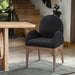 Waldorf - Boucle Dining Arm Chair With Natural Legs - Simple Home Plus