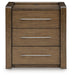 Marxmore - Three Drawer Night Stand - Brown - Simple Home Plus