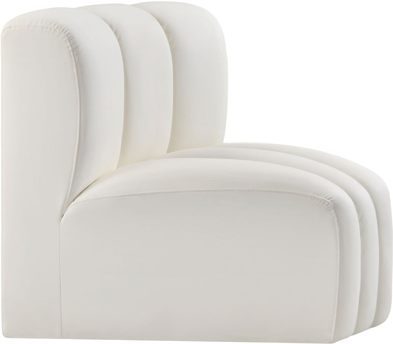 Arc - Faux Leather Curved Corner Chair - Simple Home Plus