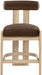 Arienzo - Velvet Performance Fabric Upholstered Counter Stool (Set of 2) - Simple Home Plus