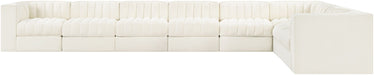 Rummi - Velvet Performance Fabric Upholstered 8 Piece Modular Sectional (With 3 Corner Chairs) - Simple Home Plus