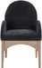 Waldorf - Chenille Dining Arm Chair With Natural Legs - Simple Home Plus