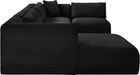 Shaggy - 5 Piece Modular U-Shaped Sectional - Simple Home Plus